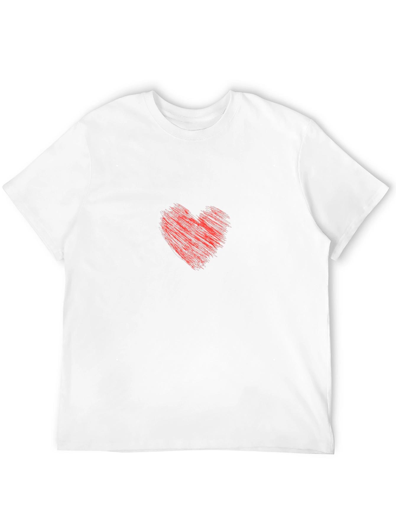 Heart Graphic Tee - Stylish Black Cotton T-Shirt