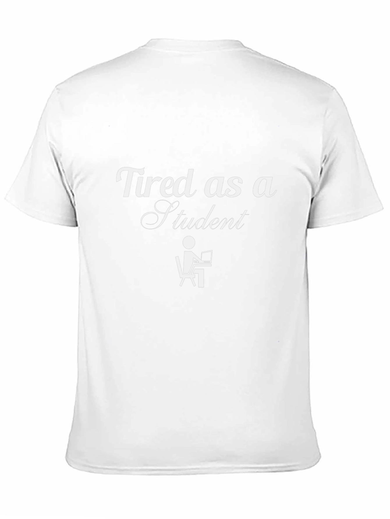 Tired Student Graphic Tee - Black Unisex T-Shirt