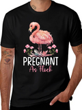 Pregnant As Flock Flamingo T-Shirt