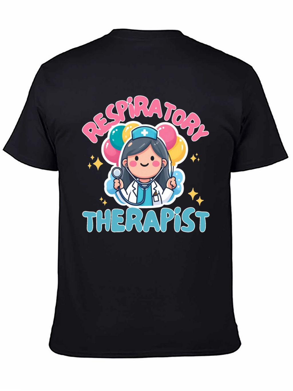 Respiratory Therapist Cartoon Graphic T-Shirt
