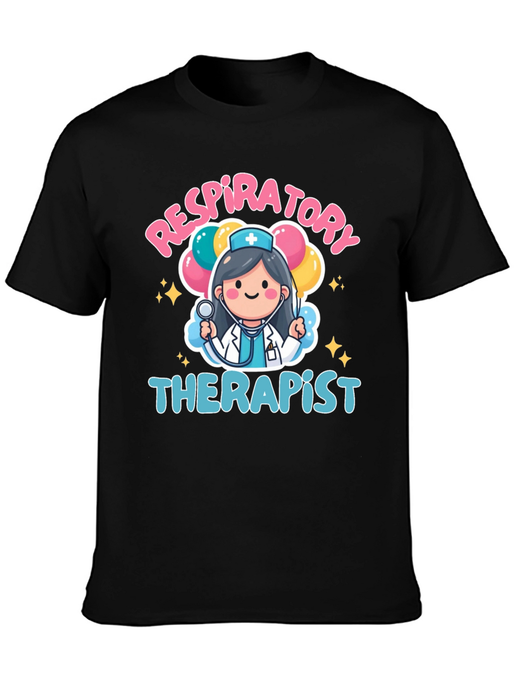 Respiratory Therapist Cartoon Graphic T-Shirt