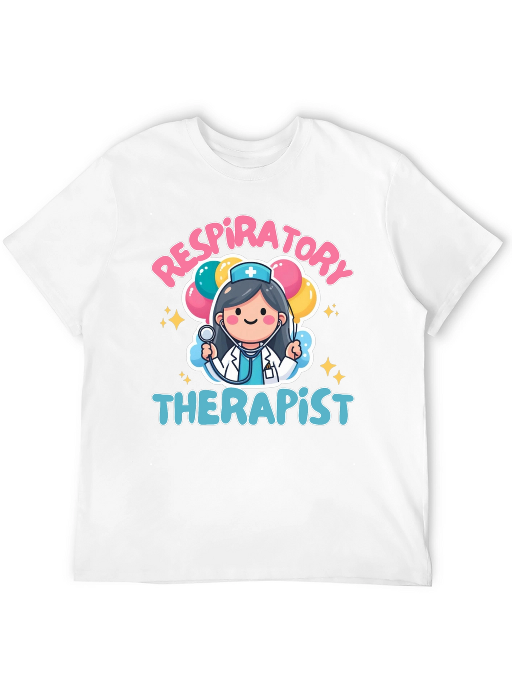 Respiratory Therapist Cartoon Graphic T-Shirt