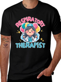 Respiratory Therapist Cartoon Graphic T-Shirt