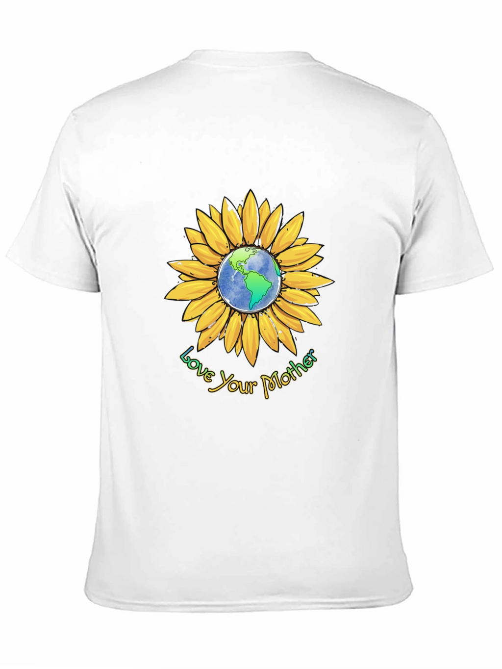 Love Your Mother Earth Sunflower Graphic Tee