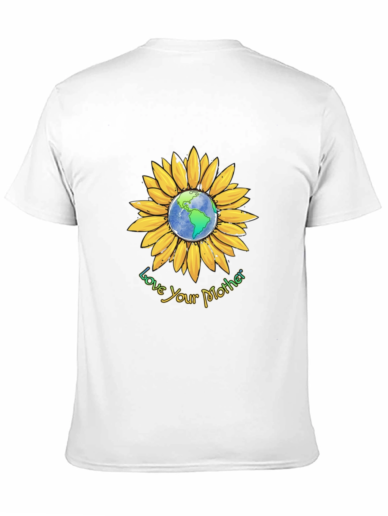 Love Your Mother Earth Sunflower Graphic Tee