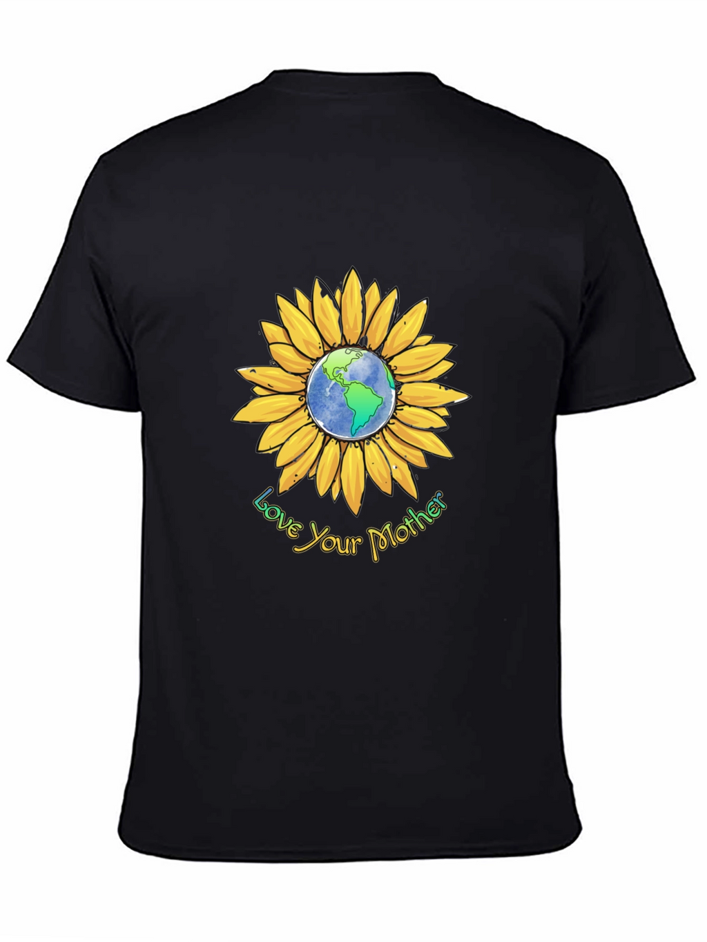 Love Your Mother Earth Sunflower Graphic Tee