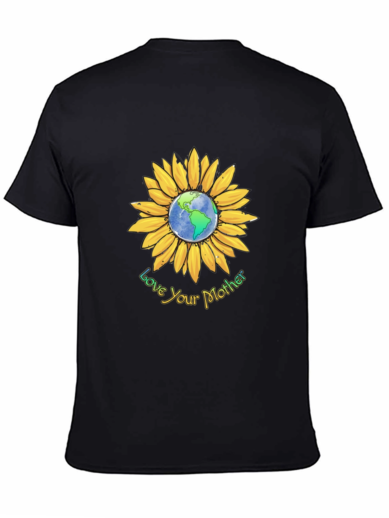 Love Your Mother Earth Sunflower Graphic Tee