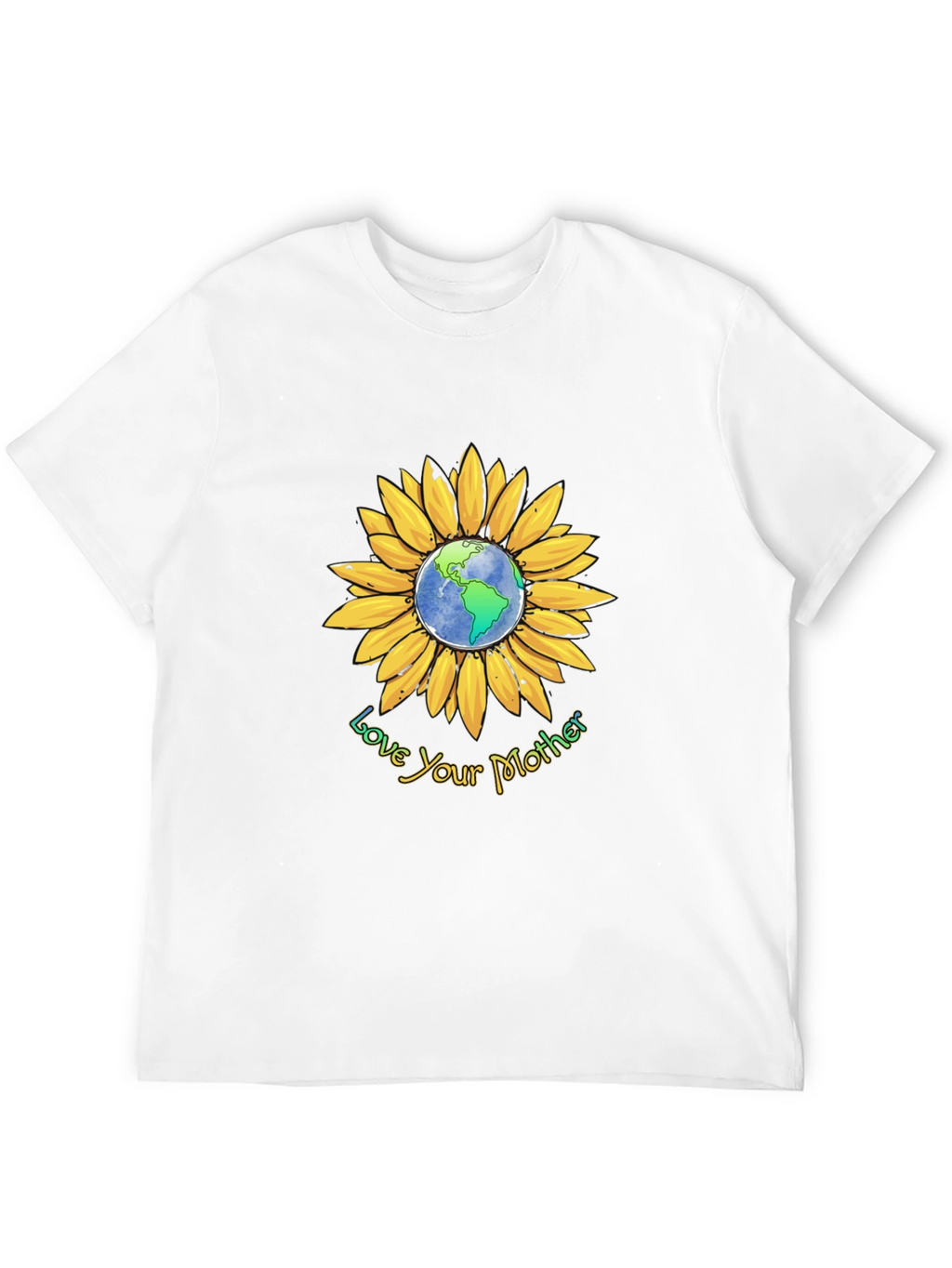 Love Your Mother Earth Sunflower Graphic Tee