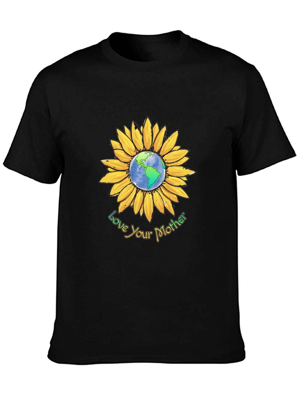 Love Your Mother Earth Sunflower Graphic Tee
