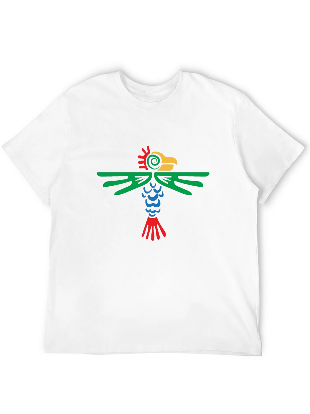 Aztec Bird Graphic Tee - Stylish Black T-Shirt