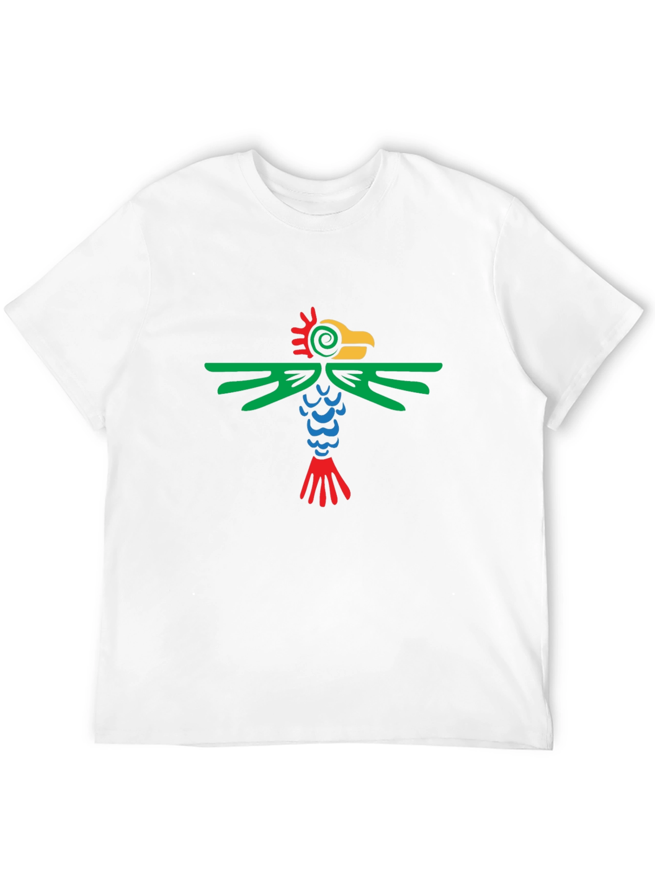 Aztec Bird Graphic Tee - Stylish Black T-Shirt