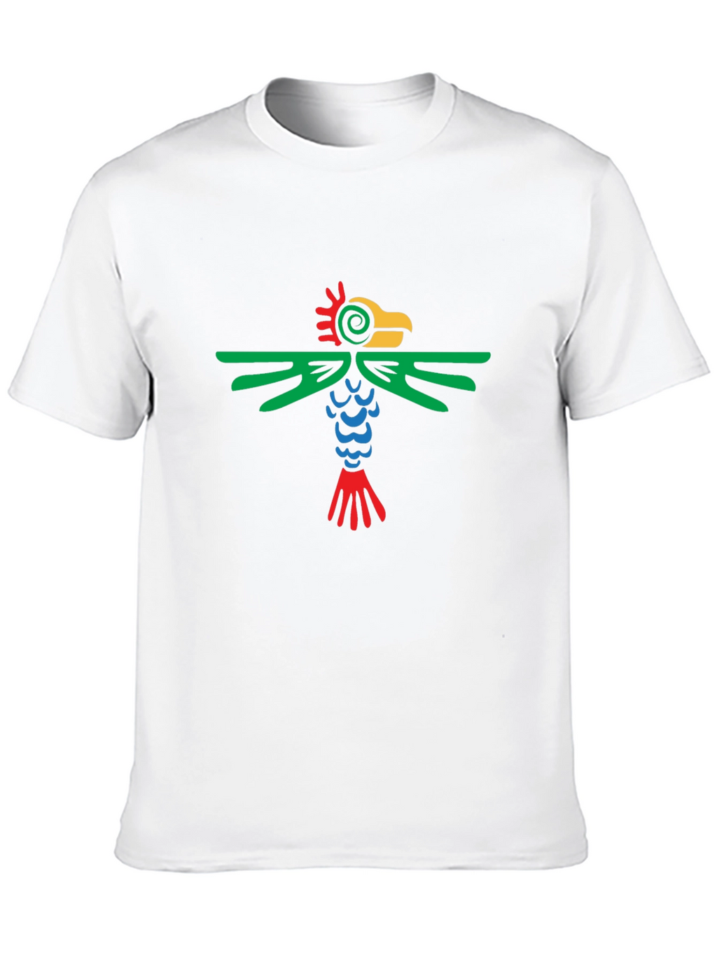 Aztec Bird Graphic Tee - Stylish Black T-Shirt