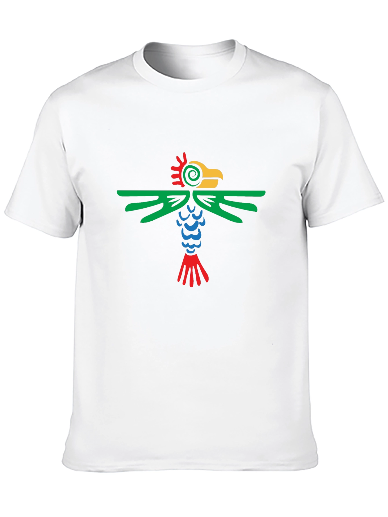 Aztec Bird Graphic Tee - Stylish Black T-Shirt