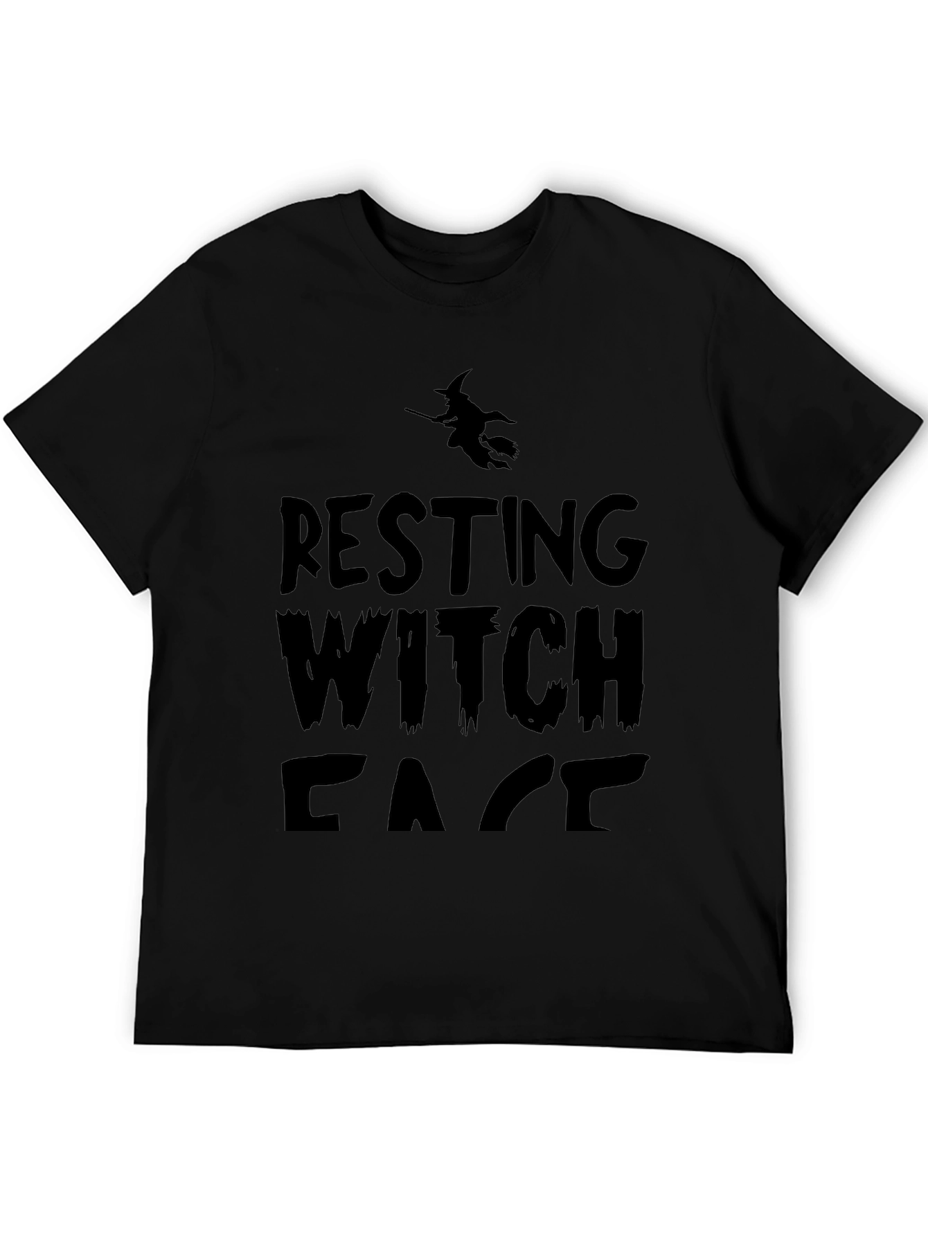 Resting Witch Face T-Shirt - Halloween Graphic Tee