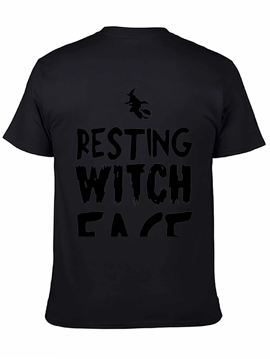 Resting Witch Face T-Shirt - Halloween Graphic Tee