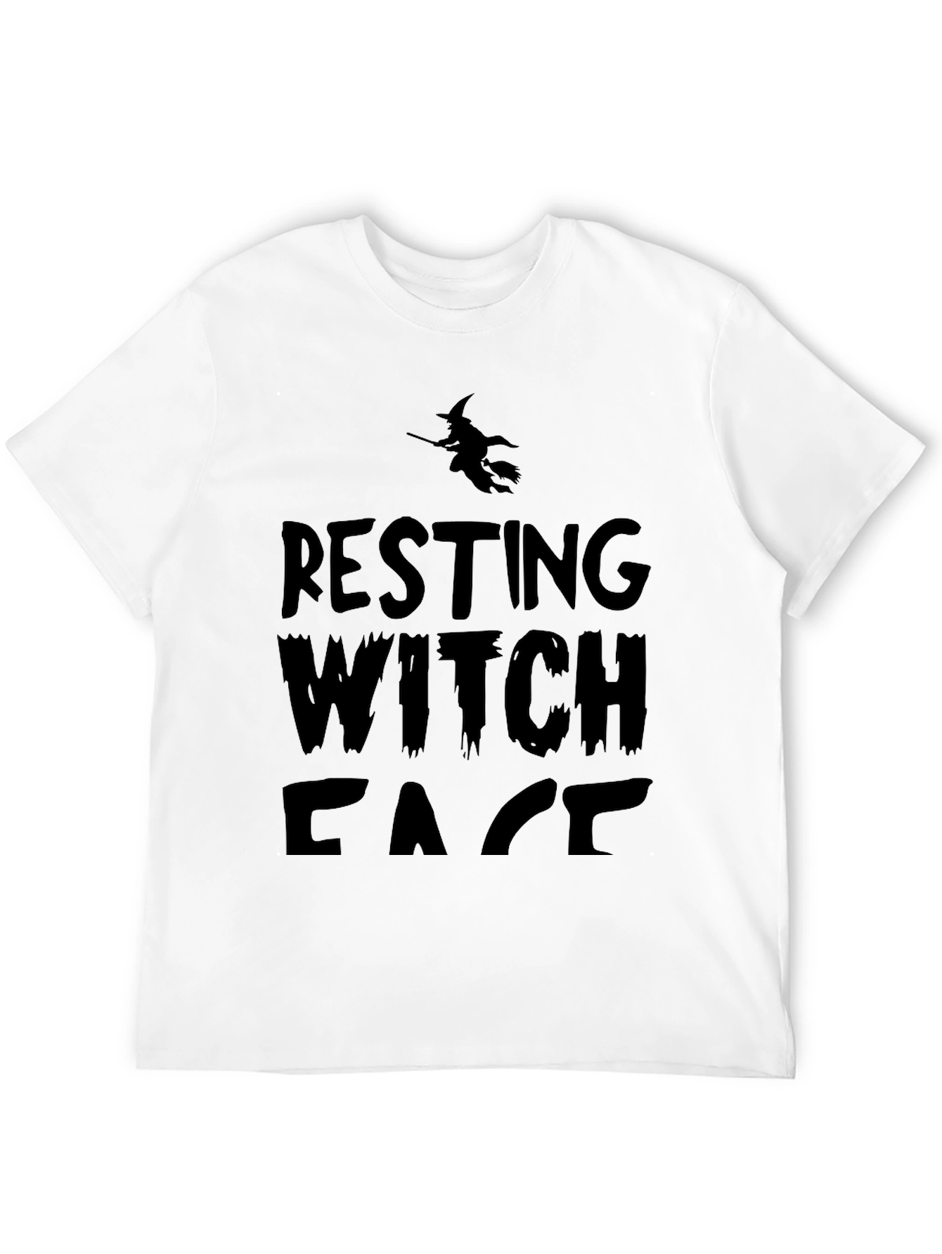 Resting Witch Face T-Shirt - Halloween Graphic Tee