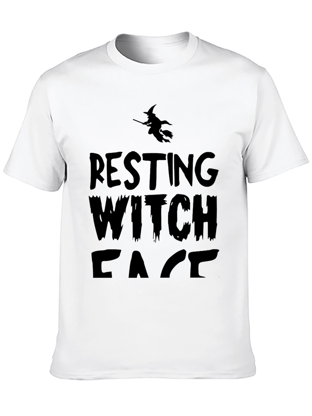 Resting Witch Face T-Shirt - Halloween Graphic Tee