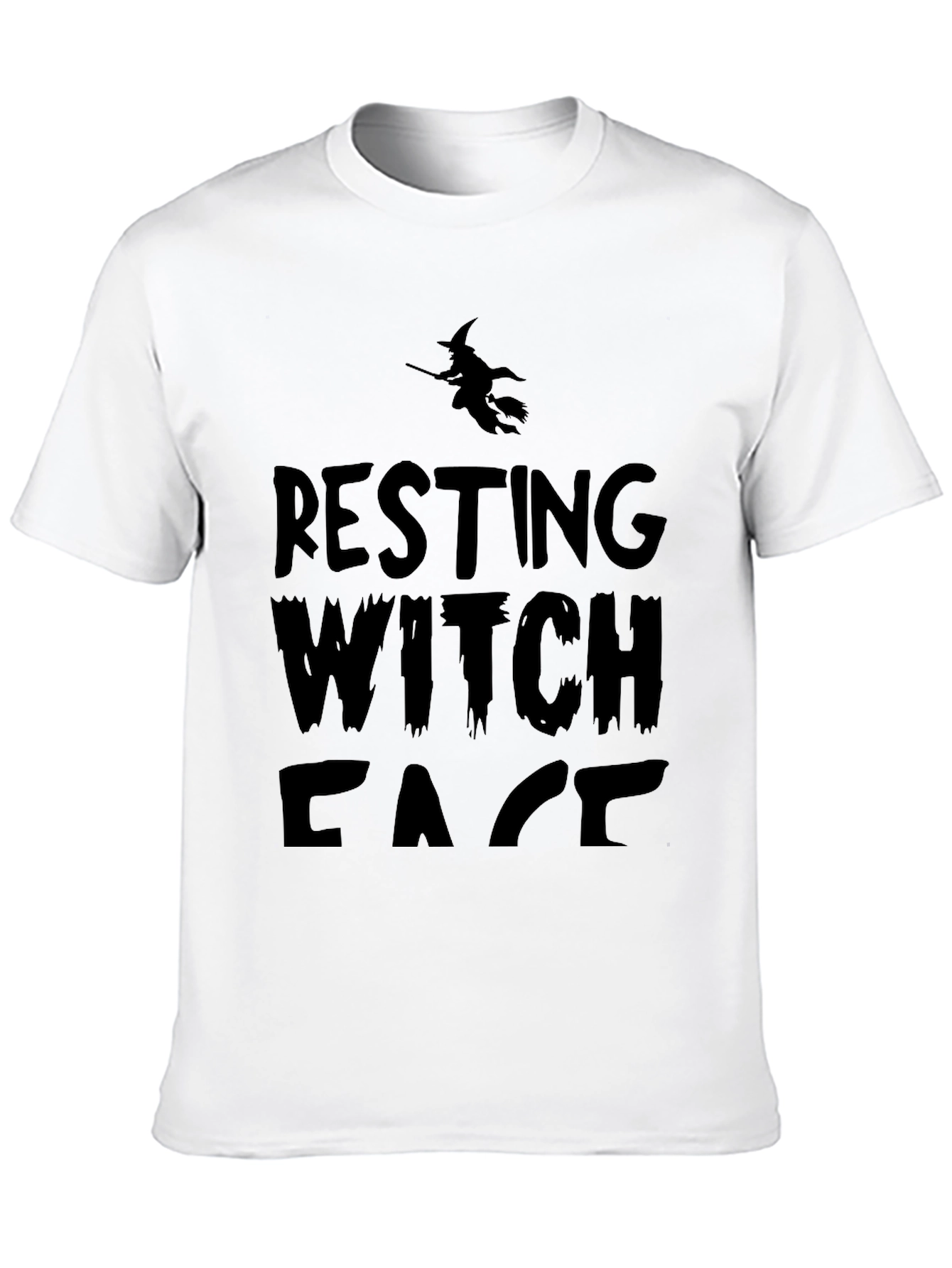 Resting Witch Face T-Shirt - Halloween Graphic Tee