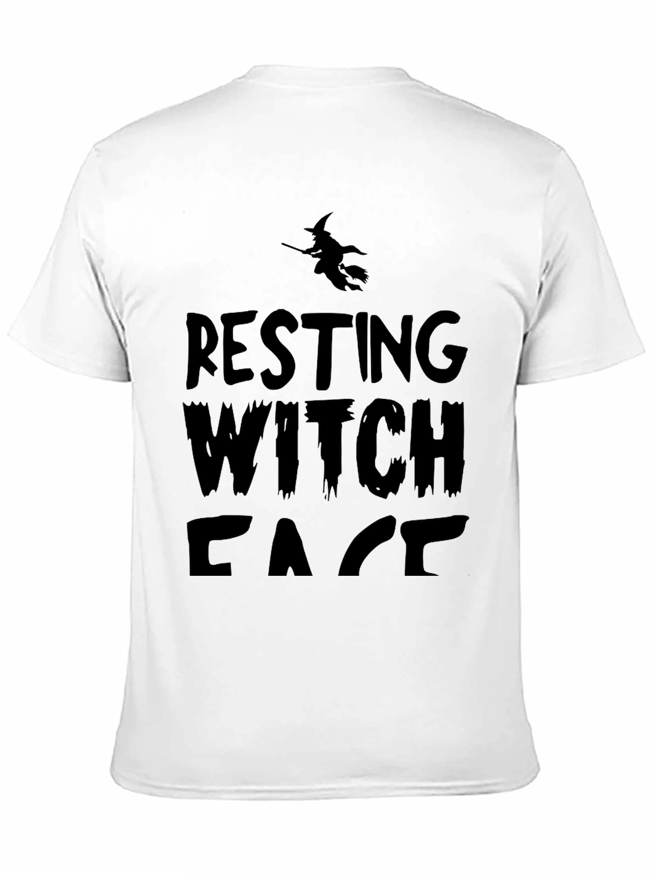 Resting Witch Face T-Shirt - Halloween Graphic Tee