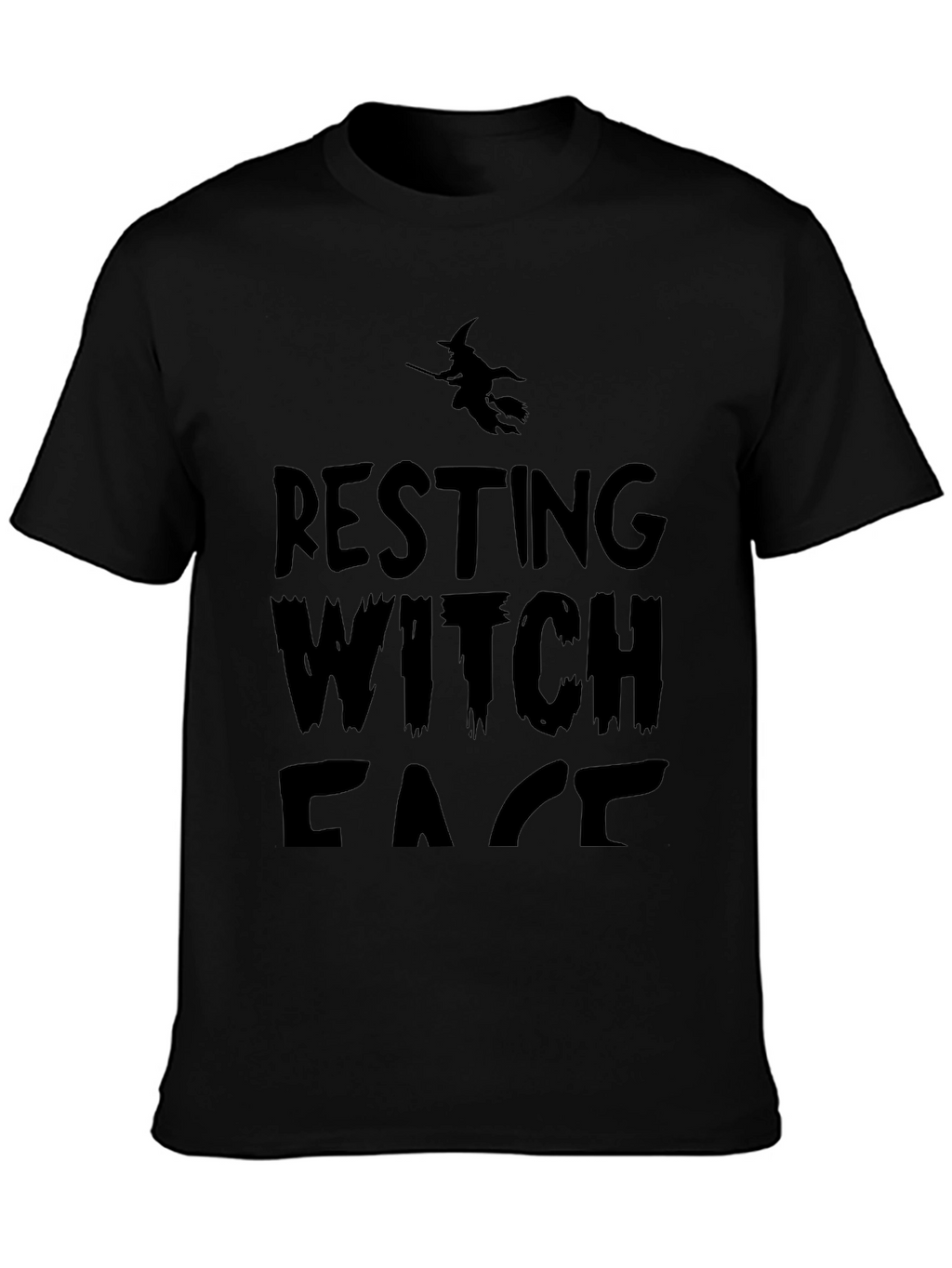 Resting Witch Face T-Shirt - Halloween Graphic Tee