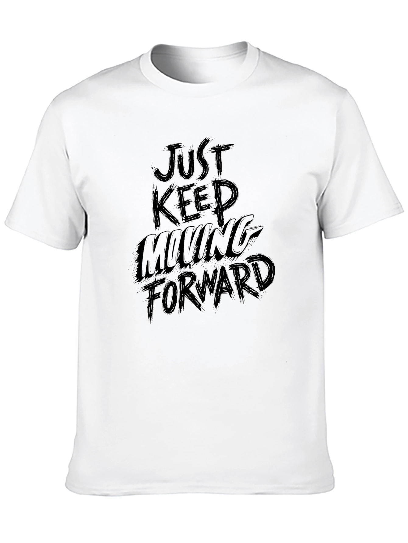 Just Keep Moving Forward Black T-Shirt