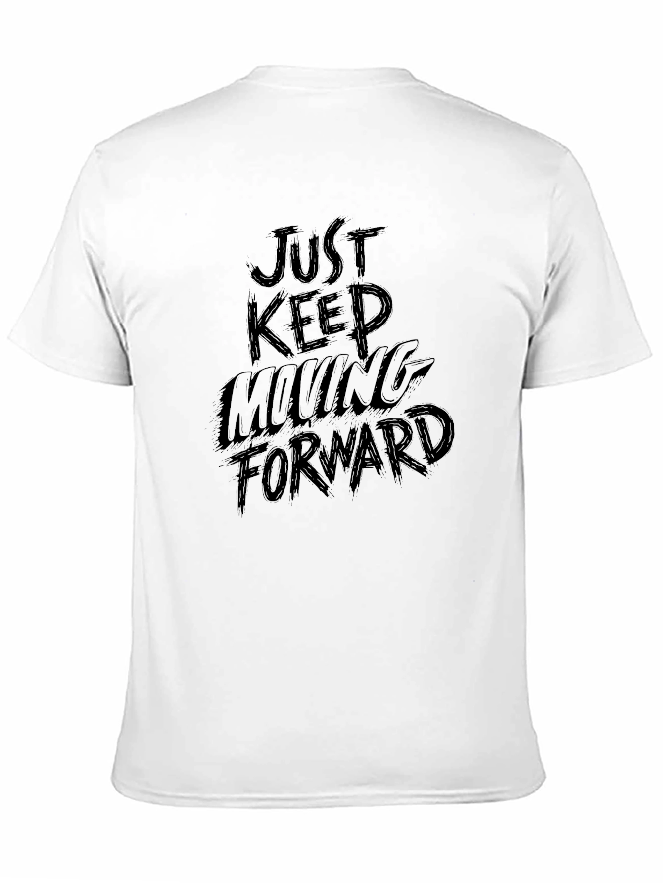 Just Keep Moving Forward Black T-Shirt