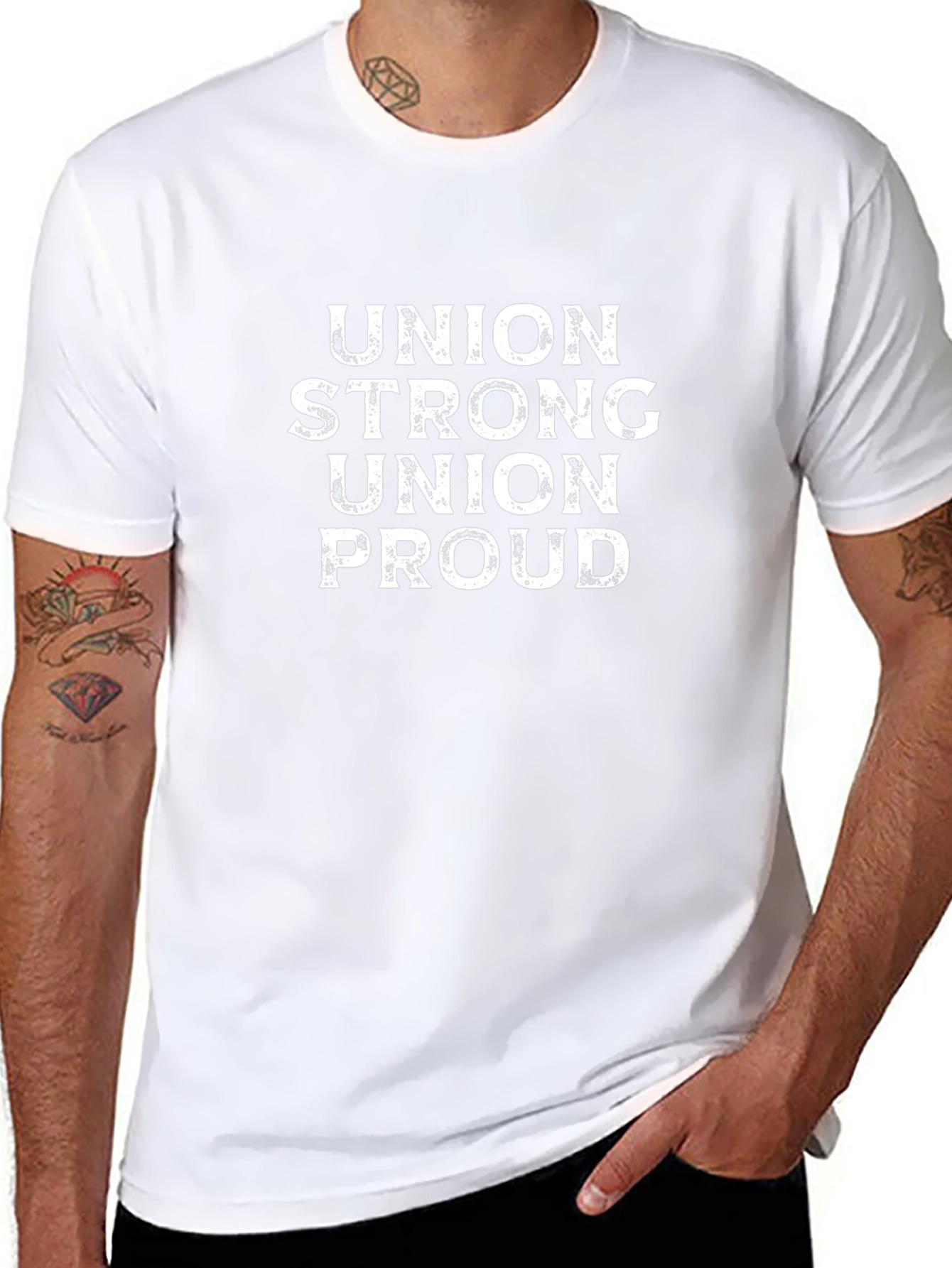 Union Strong Union Proud Black T-Shirt