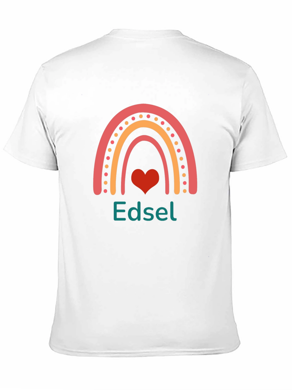 Edsel Rainbow Heart Graphic Tee - Black