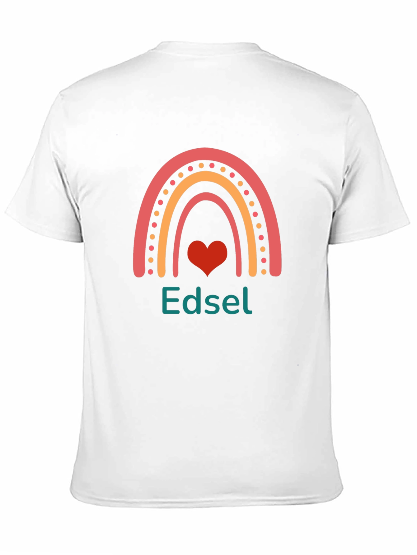 Edsel Rainbow Heart Graphic Tee - Black