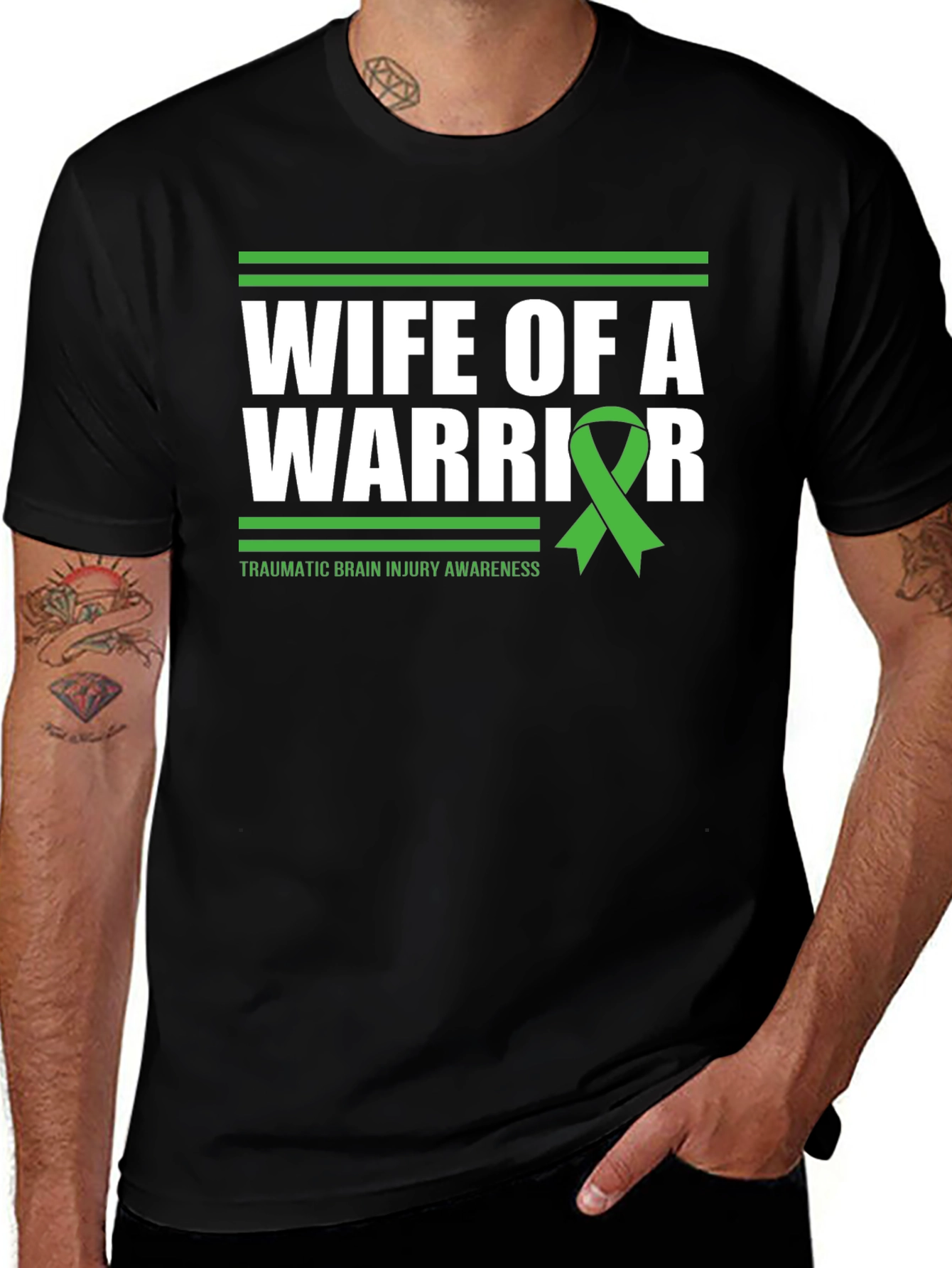 Wife of a Warrior T-Shirt - Traumatic Brain Injury Awareness