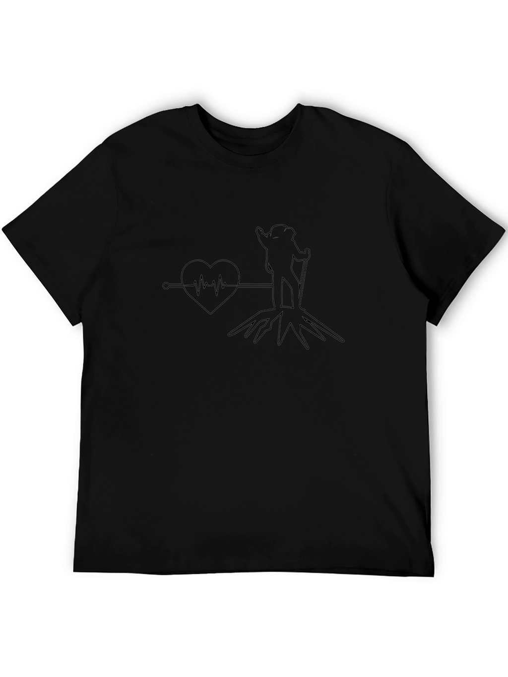 Hiking Heartbeat T-Shirt - Adventure Awaits!