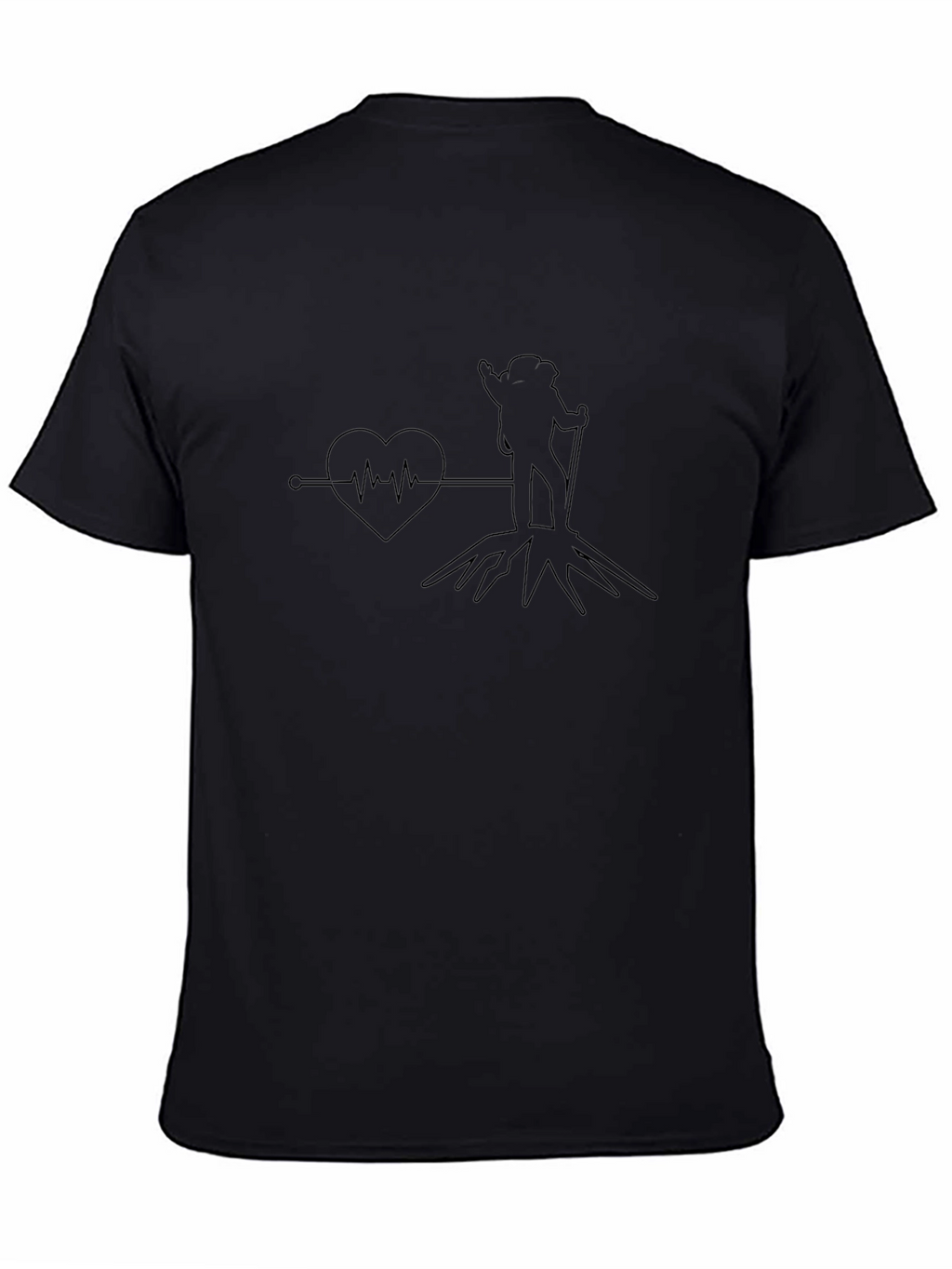 Hiking Heartbeat T-Shirt - Adventure Awaits!