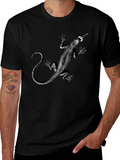 Lizard Print Graphic Tee