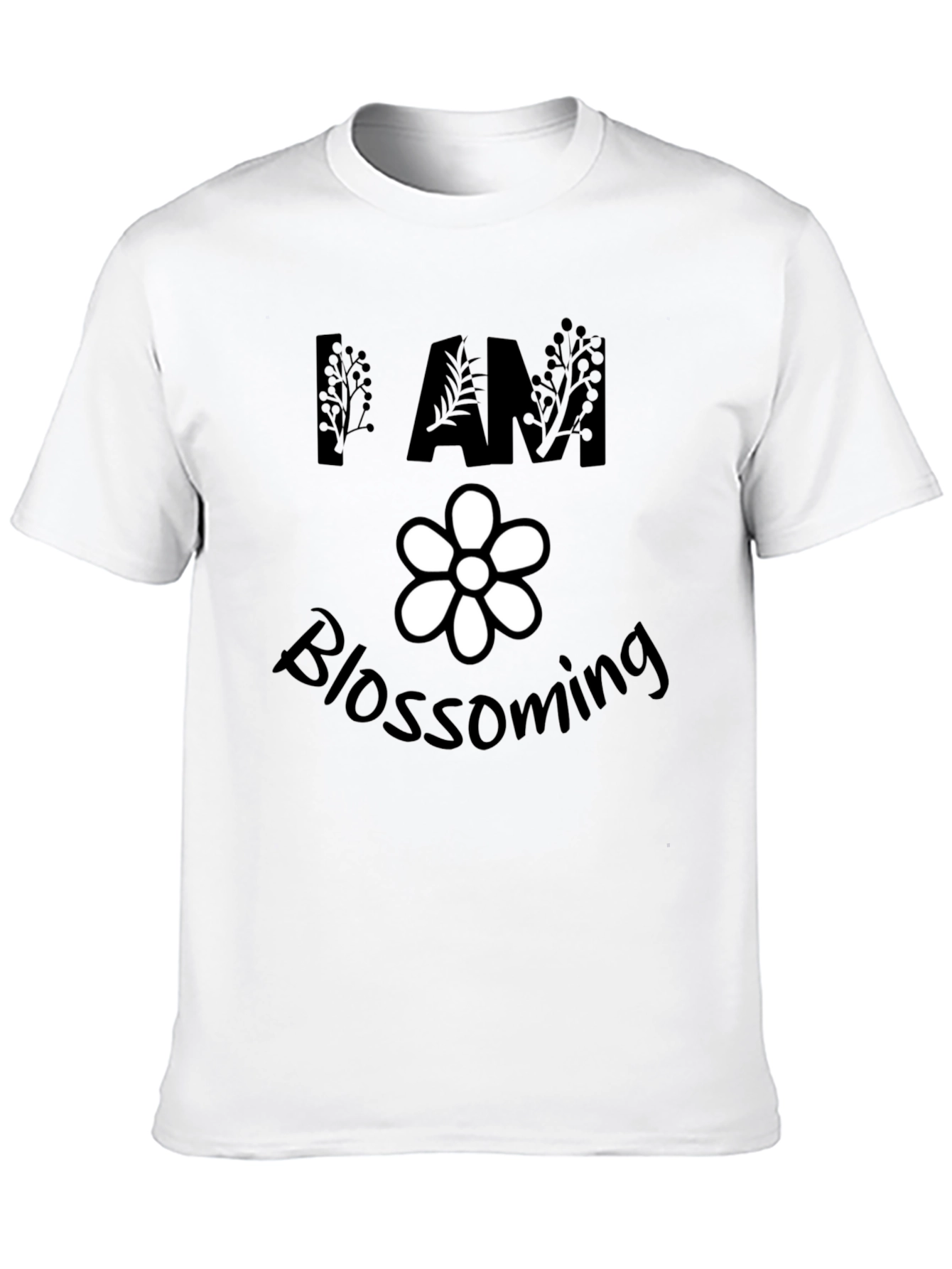 I am Blossoming Black T-Shirt