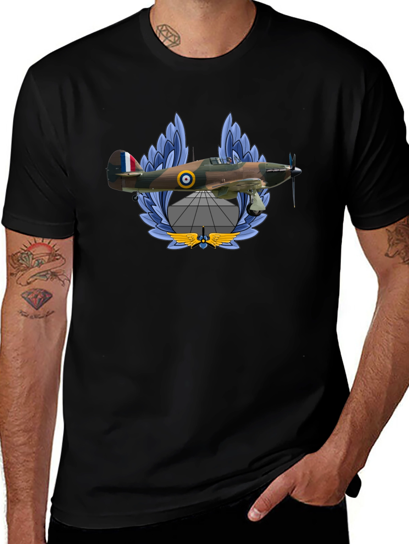 Vintage Airplane T-Shirt - Classic Aviation Design