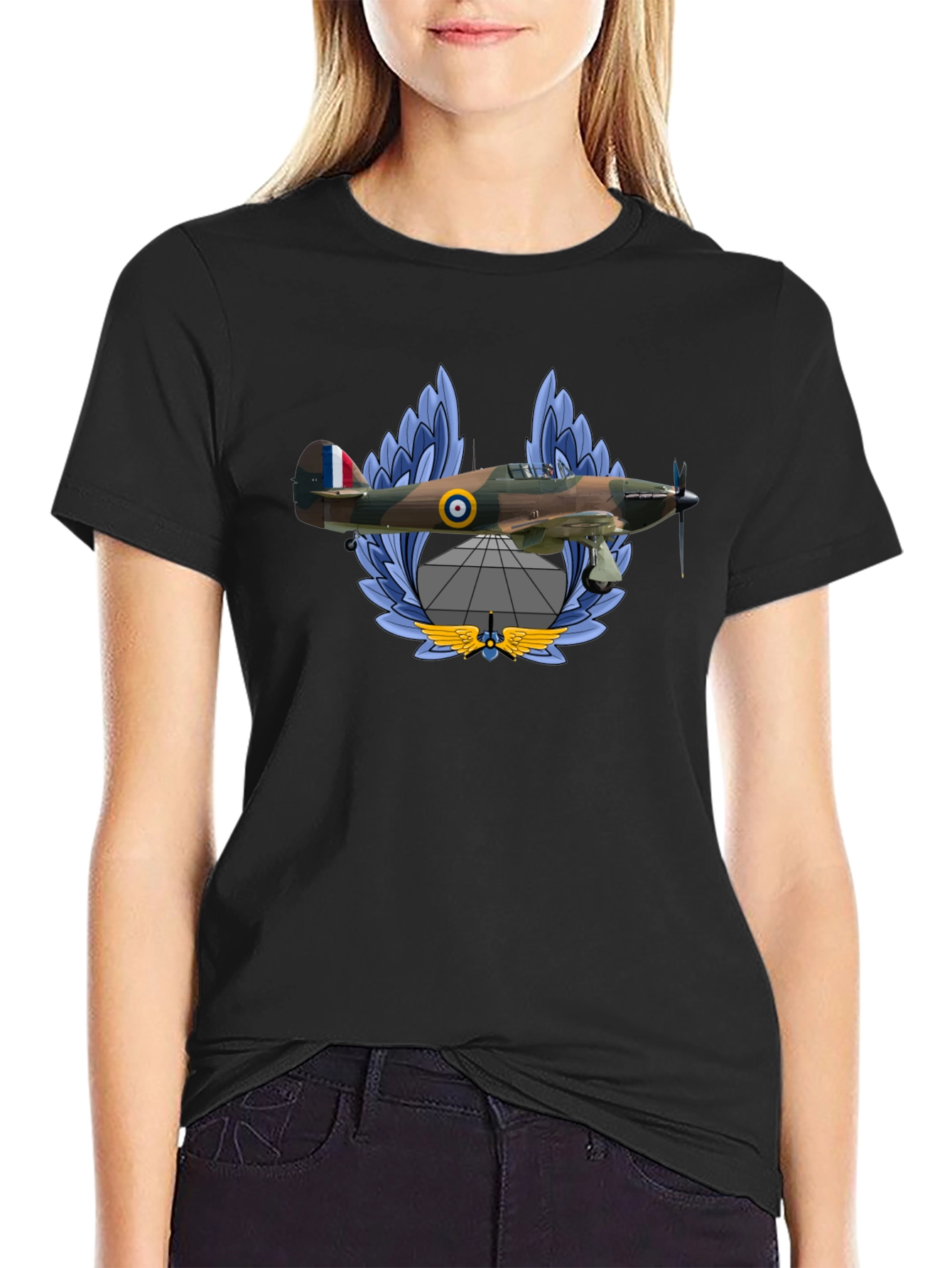 Vintage Airplane T-Shirt - Classic Aviation Design