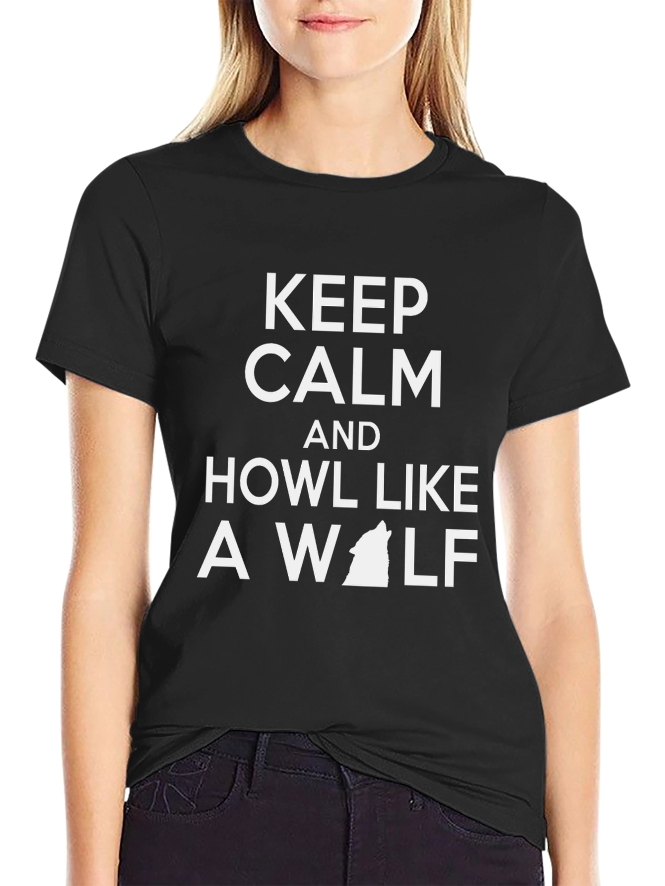 Keep Calm and Howl Like a Wolf T-Shirt