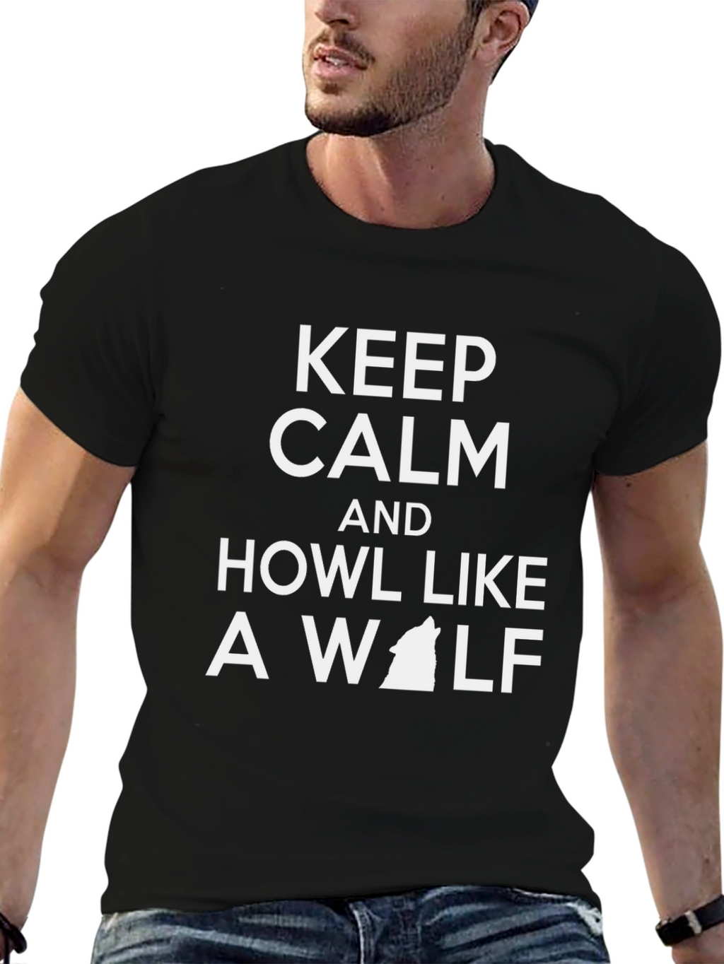 Keep Calm and Howl Like a Wolf T-Shirt