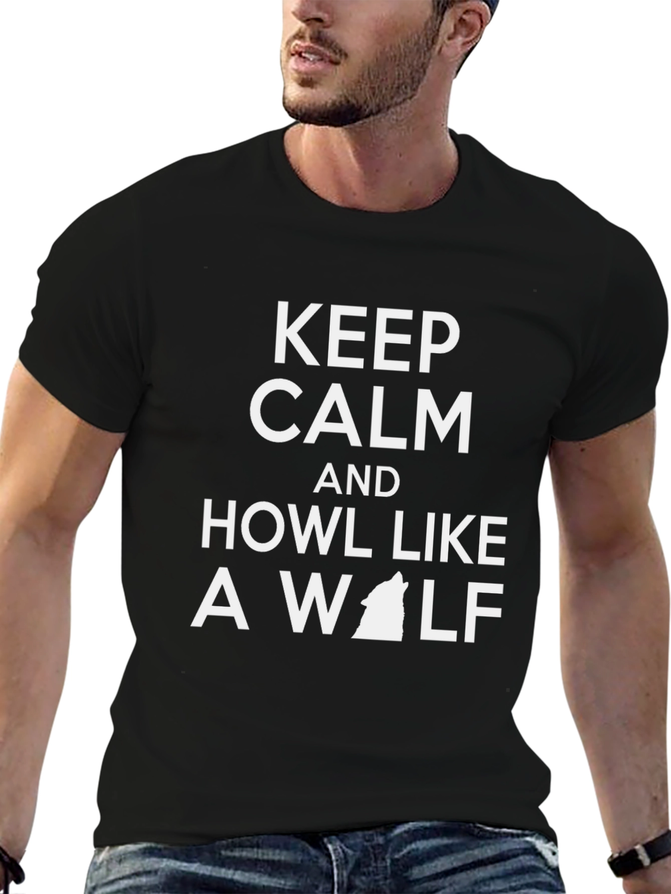 Keep Calm and Howl Like a Wolf T-Shirt