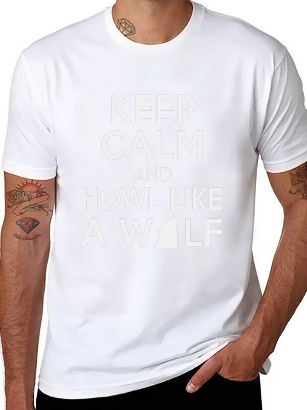 Keep Calm and Howl Like a Wolf T-Shirt