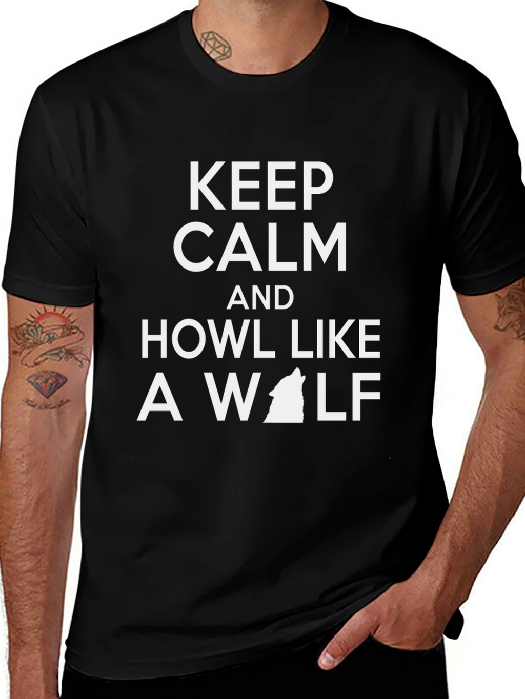 Keep Calm and Howl Like a Wolf T-Shirt