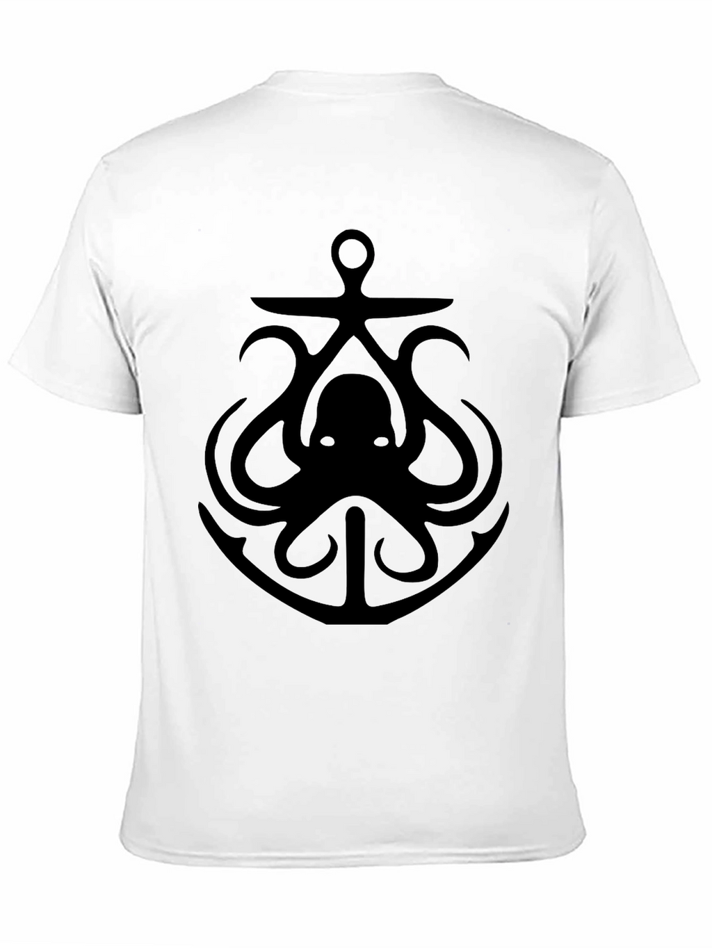 Octopus Anchor Graphic Tee - Mens Black T-Shirt