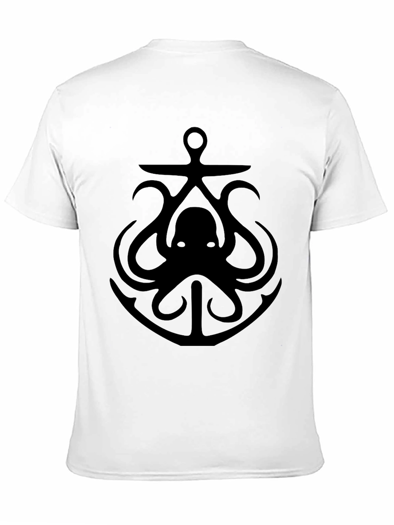 Octopus Anchor Graphic Tee - Mens Black T-Shirt