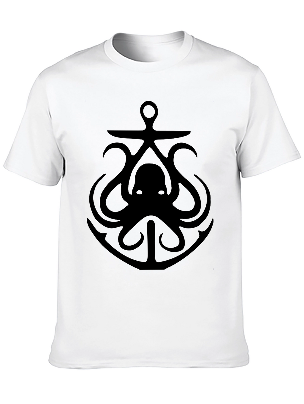 Octopus Anchor Graphic Tee - Mens Black T-Shirt