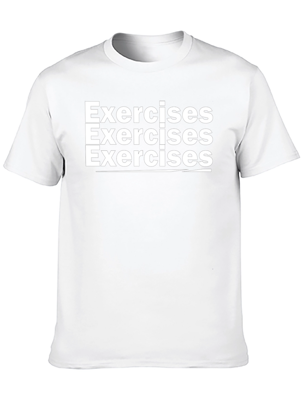 Exercises Graphic Print Black T-Shirt