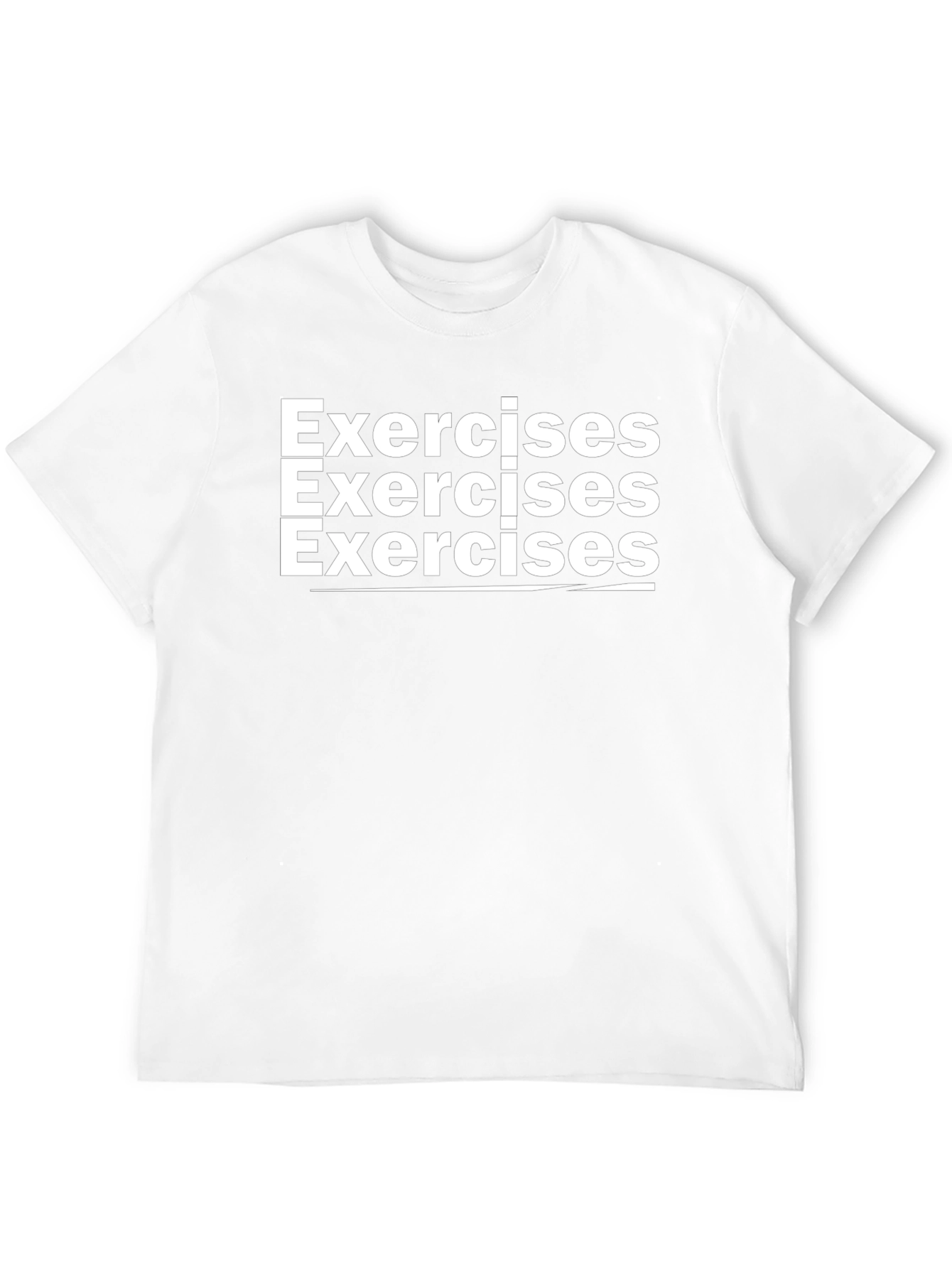 Exercises Graphic Print Black T-Shirt
