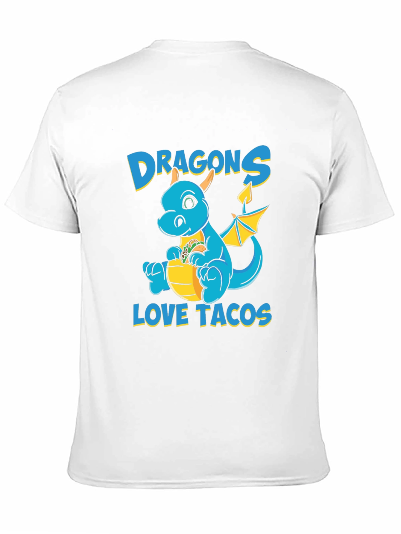 Dragons Love Tacos T-Shirt - Cute Cartoon Dragon Tee