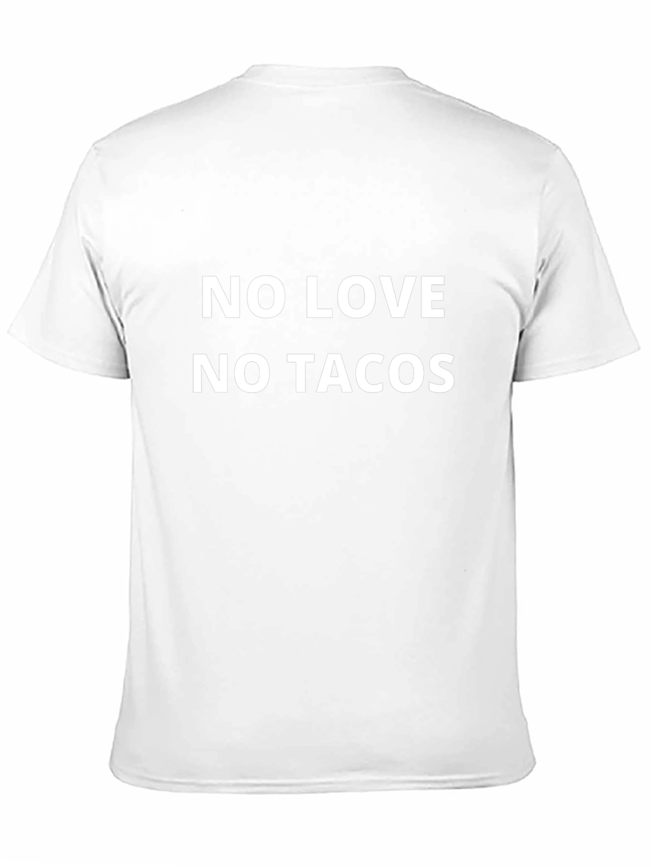No Love No Tacos Black T-Shirt