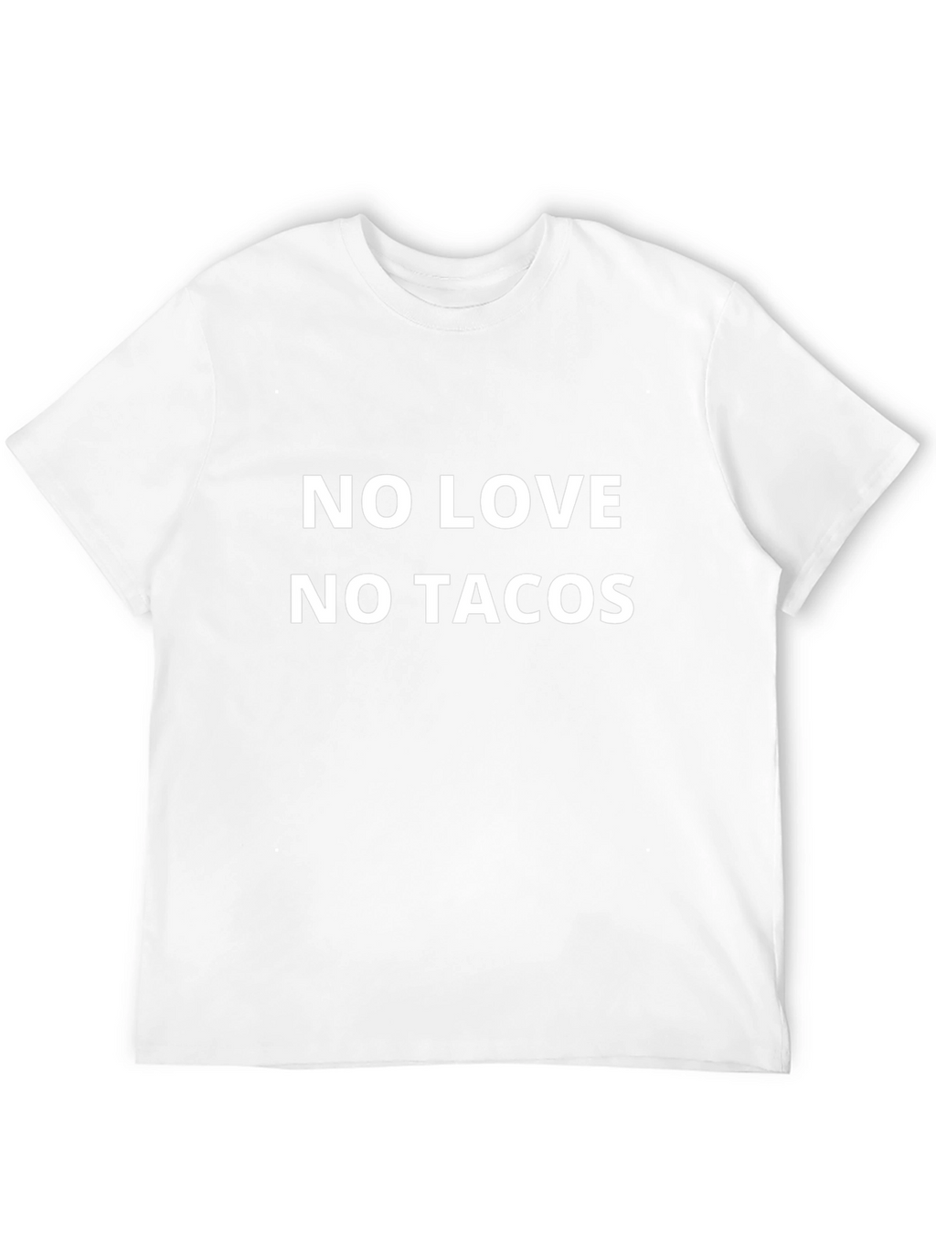 No Love No Tacos Black T-Shirt