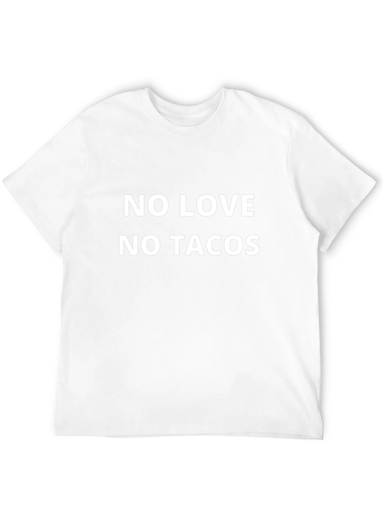 No Love No Tacos Black T-Shirt